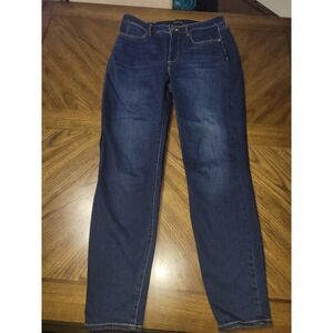 Talbots Curvy Jeggings Womens 8 Dark Wash Blue Denim High Rise Slim Leg Jeans